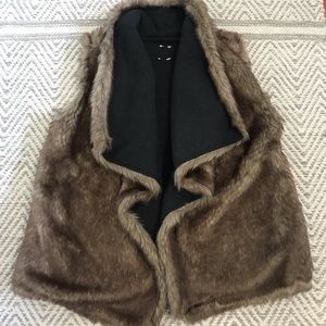 Faux fur vest